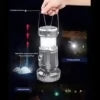 6 in 1 portable outdoor LED camping lantern with fan solar charge rechargeable light energy saving tent lamp flashlight