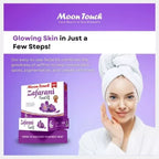 Moon Touch New Zafrani Facial Kit | Saffron Brightening Herbal Facial Set for Glowing Skin (8 Pcs)