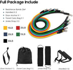 Gym Belt with Box | 5-in-1 Power Exercise Resistance Band Set | Adjustable Fitness Equipment for All