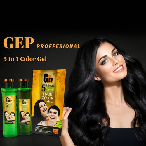 GEP Professional Hair Color Gel, Speedy Hair Coloring, 1000ml 2 Bottle