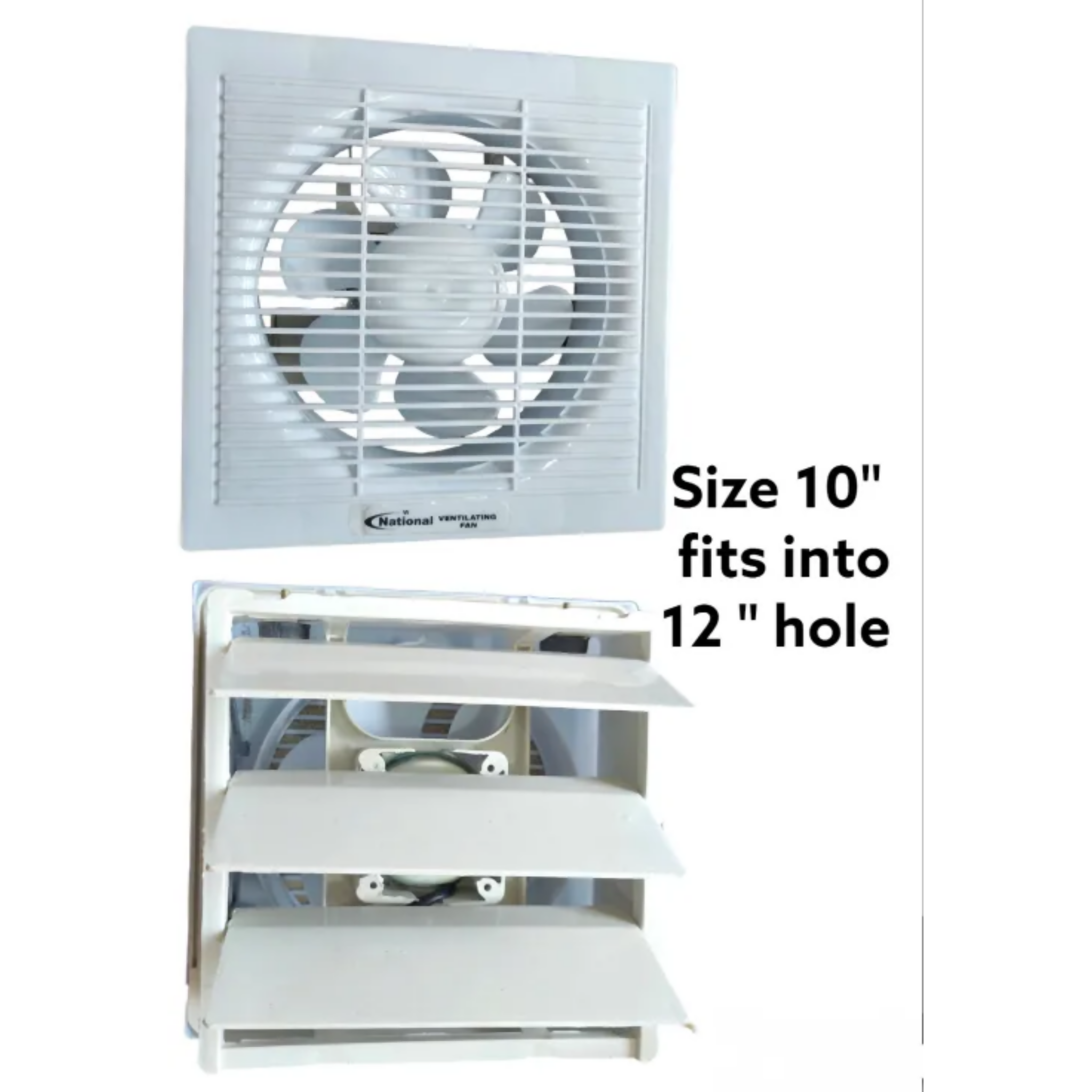 Ventilating Exhaust Fan, Double Action - 10" & 12" Pure Copper