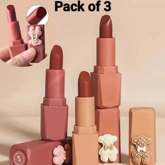 Color Castile Bear Shape Matte Lipsticks