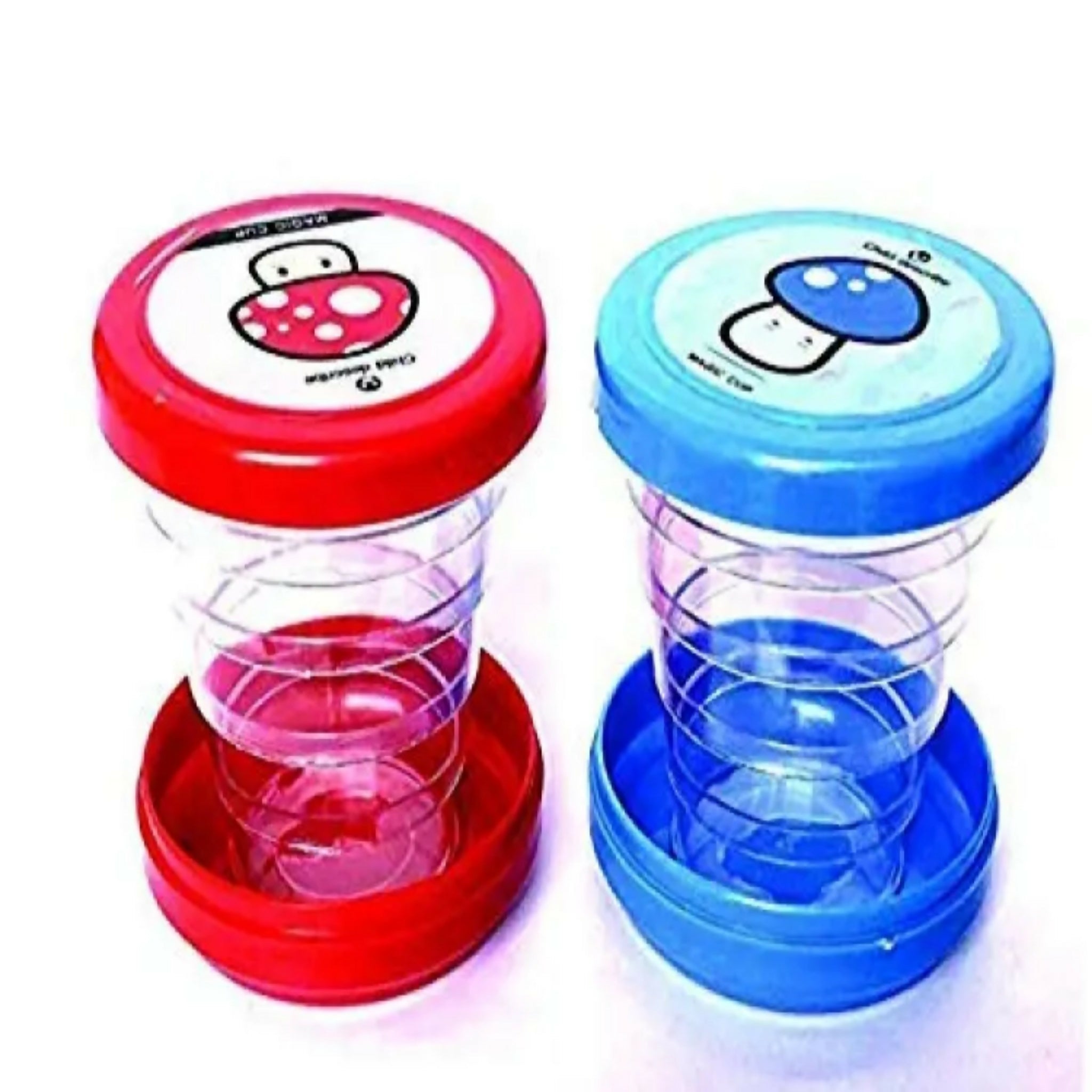 Pack of 2 Magic Folding Glasses for Kids – Collapsible Travel Cups for Hiking, Camping & Outdoors