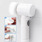 Handheld Car Cleaning & Waxing Machine with Multiple Brush Heads