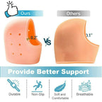 Silicone Heel Pads Anti Crack Heel Protector Heel Protectors Set Silicone Half Heel Anti Crack Covers Silicone Moisturizing Gel Heel Anti Crack Socks