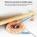 Long-Handle Telescopic Cleaning Mop – 360° Rotating
