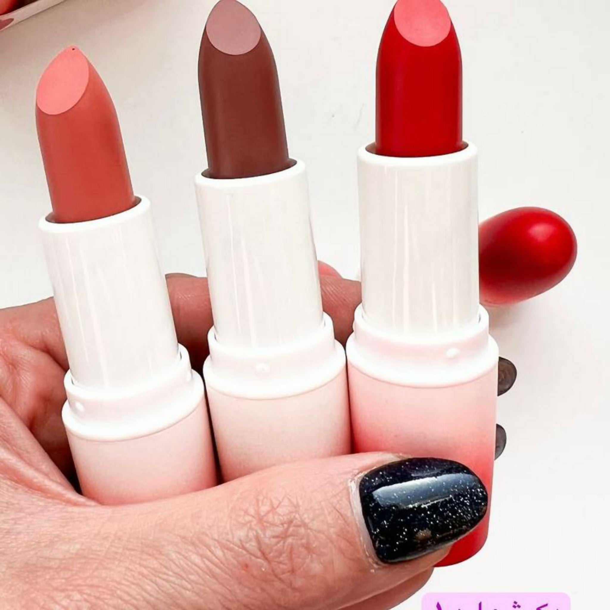 Pack of 3 Color Casting Matte Lipsticks – Vibrant Shades, Smooth Matte Finish & Long-Lasting Lip Color