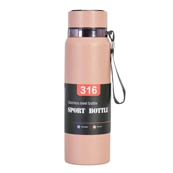 Digital Smart Vacuum 800ml Water Bottle | Stainless Steel Insulated Sports Bottle with LED Temperature Display | Hot & Cold | Random colors