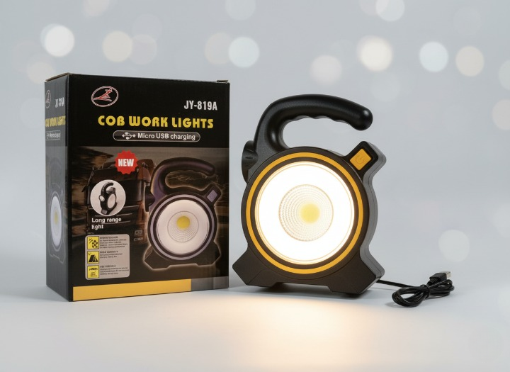 COB LED Work Light JY-819A, Rechargeable Portable Torch