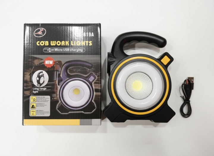 COB LED Work Light JY-819A, Rechargeable Portable Torch