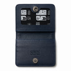 Genuine Leather Button Wallet for Men