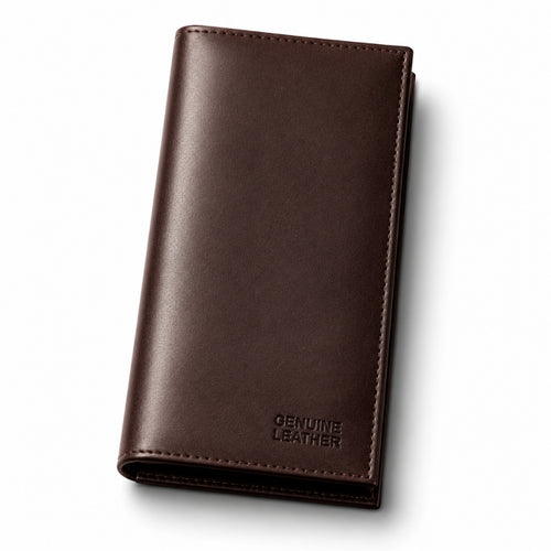 Genuine Leather Long Wallet