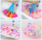 111 Pcs Fast-Fill Magic Water Balloons Kit – Quick-Fill Self-Sealing Water Bombs for Outdoor Water War Games & Summer Party Supplies