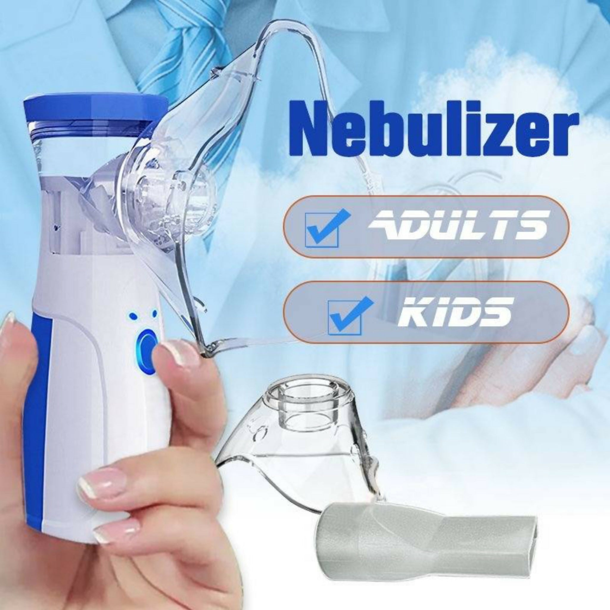 Portable Nebulizer for Asthma – Compact Nebulizer Machine for Kids & Adults | Portable Inhaler for Easy Breathing