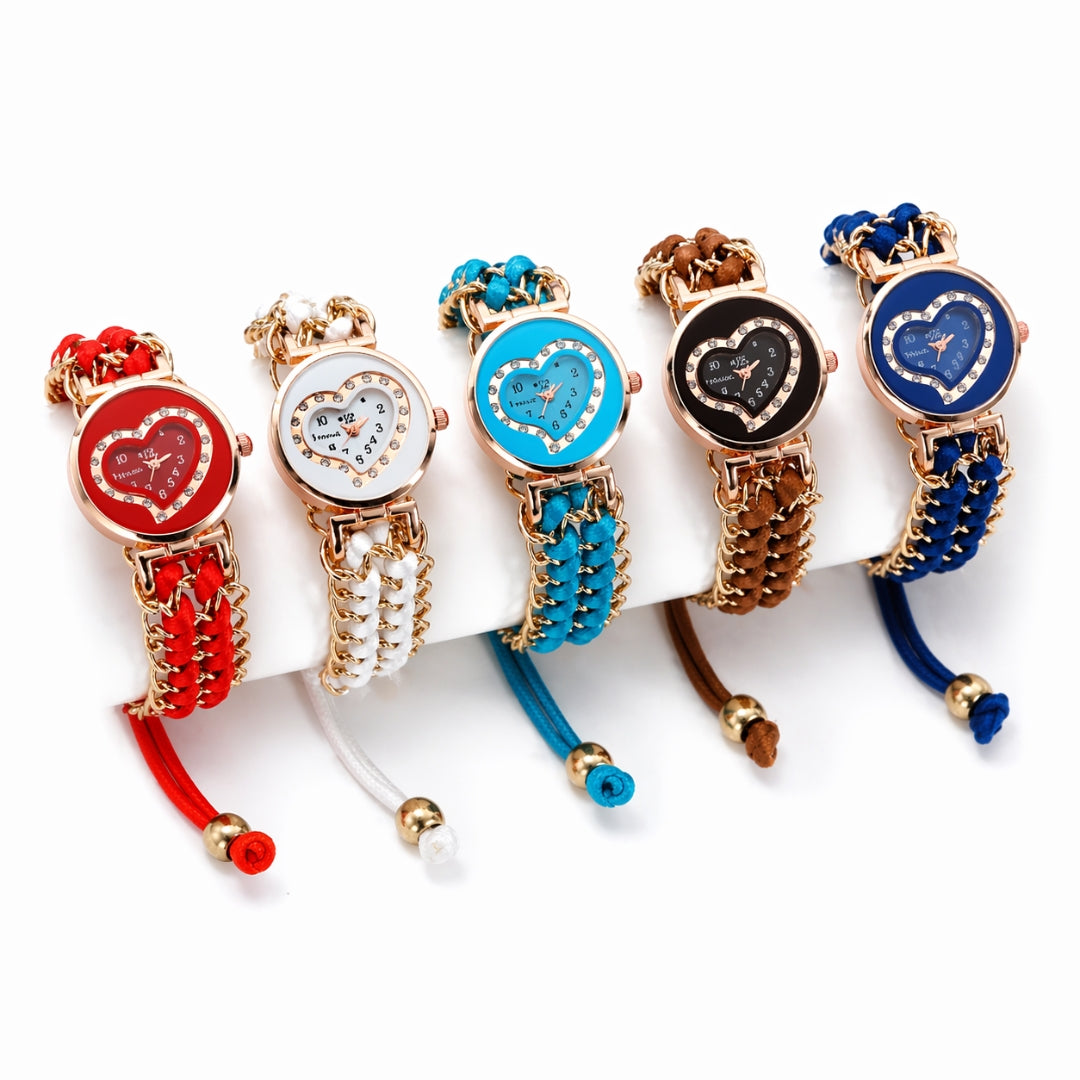 Girls stainless steel bracelet watch