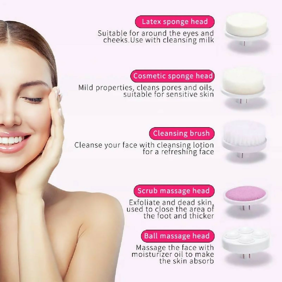 5 In 1 Facial Electric Cleanser Massager