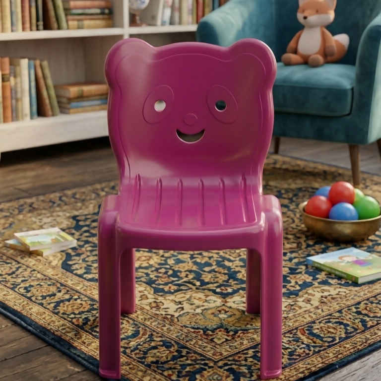 Panda Face Design Kids Chair