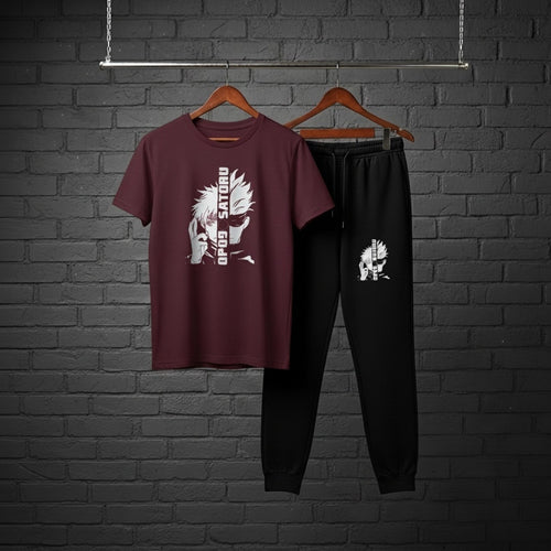 Gojo Satoru Tracksuit Black Streetwear Anime Outfit for Men