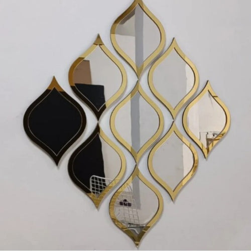 Golden Acrylic Mirror Wall Art