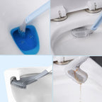 Golf Shape Silicone Toilet Cleaning Brush with Long Handle