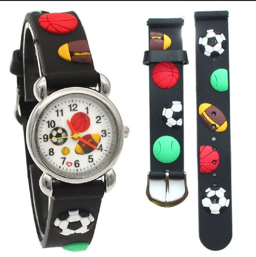 Cute Football Cartoon Kids Watch