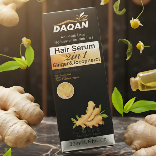 Anti-Hair Loss Ginger Serum, Root Strengthening & Repair, 100% Organic Formula
