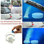 Car Windshield Washer Fluid Concentrate Tablets | Solid Effervescent Wiper Cleaning Tablets | 20-Tablets