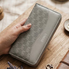 Gray Long Wallet for Women