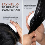 Scalp Shampoo Massager Brush with Soft Silicone Bristles | Hair & Scalp Scrubber | Random Color