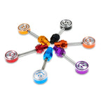 Smiley Aluminum Decorative Mirror Screws for Motorcycle and Scooter