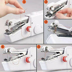 Mini Portable Handy Sewing Machine Handheld Sewing Machine Stitch Household Tool For Kids Clothing Fabric Home Travel Use Gift For Kids Adult