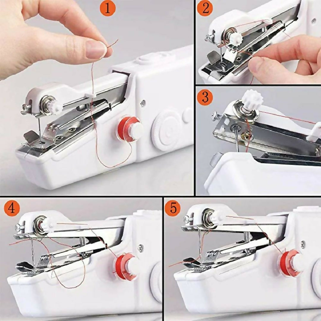 Mini Portable Handy Sewing Machine Handheld Sewing Machine Stitch Household Tool For Kids Clothing Fabric Home Travel Use Gift For Kids Adult
