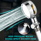 Shower Head, Pressurized Handheld, with Micro Nozzle Water Saving Design