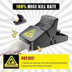 Mouse Trap, Reusable Plastic with Automatic Spring Mechanism