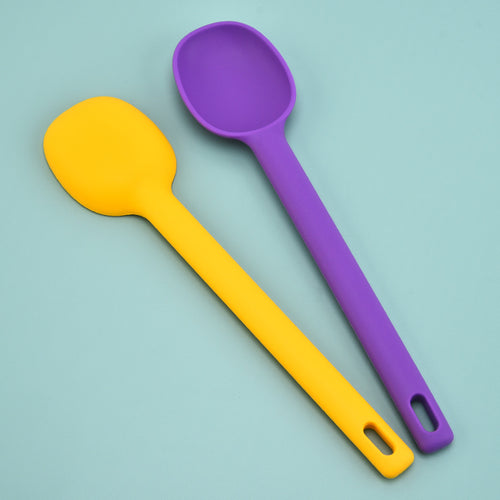 Long Handle Silicone Serving Spoon – Heat Resistant