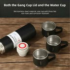 Stainless Steel Vacuum Flask 500ml, Temperature Retention Double-Wall Thermos Set