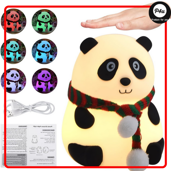 Panda Lamp,Birthday Gift, Night Lamp for Kids, Valentine Gift for Girlfriend, Rechargeable