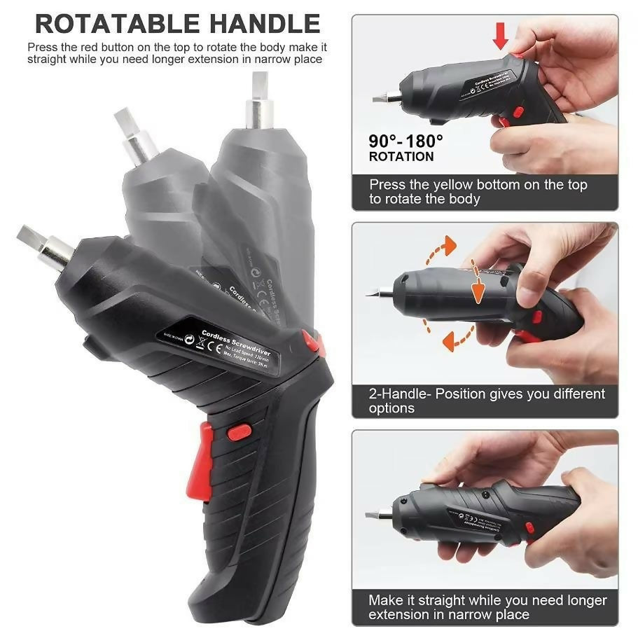 Premium Quality 47-in-1 Rechargeable Electric Screwdriver Set – Chrome Vanadium Steel Precision Tool Kit