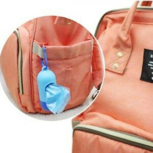 1Pc Baby Diaper Bag Dispenser With Rope/Hook | Includes 1 Roll Of 18 Disposable Bags | Random Colour