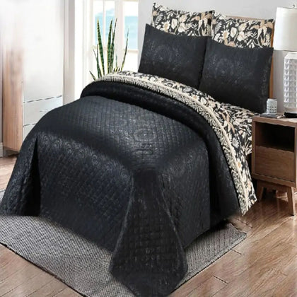 Comforter Set, BGOL Luxury Reversible Design, Elegant & Soft, 6-Piece Set