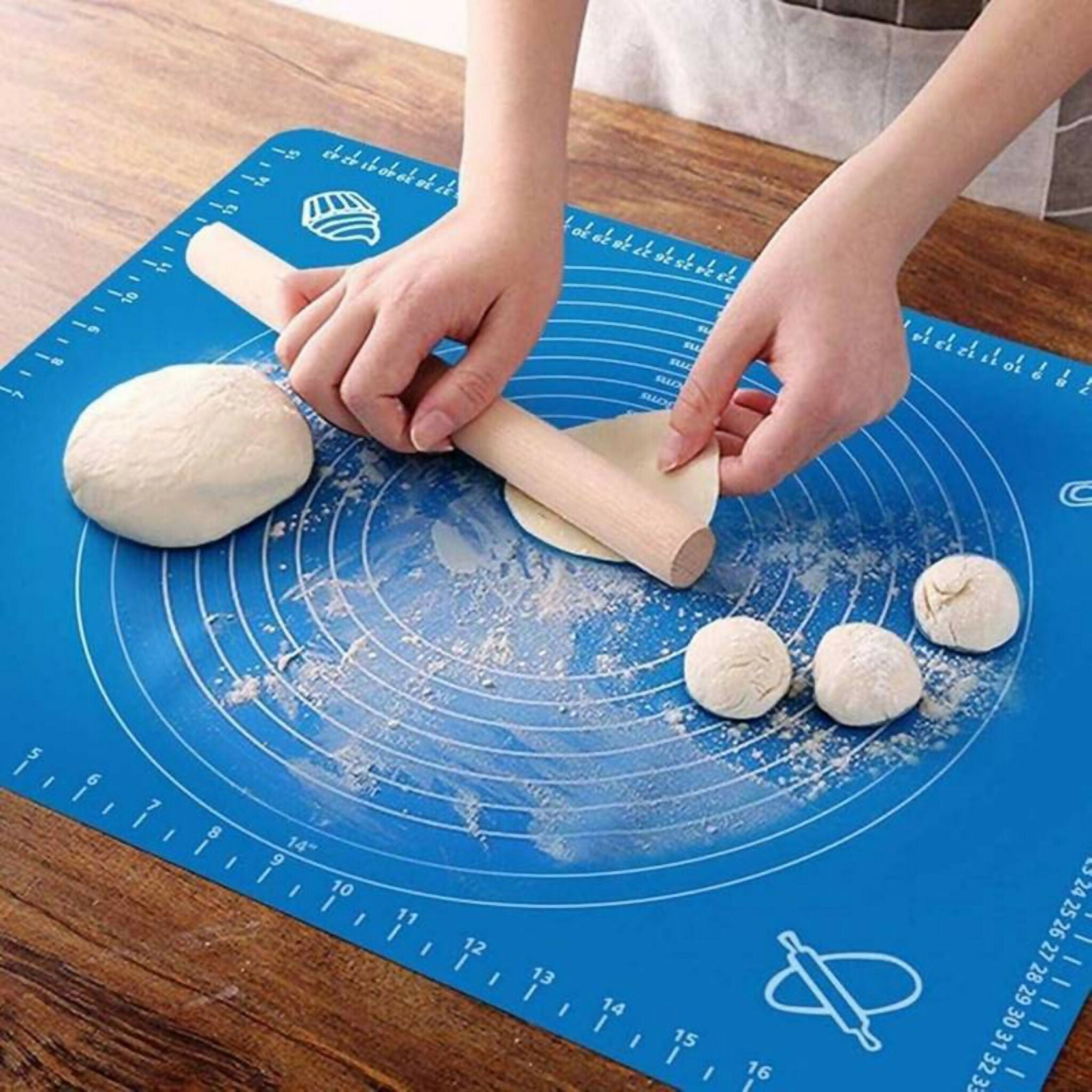Silicone Roti Mat 50x40cm | Non-Stick Dough Kneading & Baking Mat for Kitchen