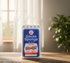 White Lily Gauze Sponges – Pack of 100 Sterile, Soft & Absorbent Medical Sponges for Wound Care, Dressing, Cleaning & First-Aid Use