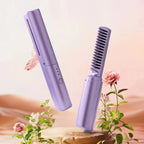 Hair Straightener, Mini Hair Brush Ceramic Coated Portable Styling Comb
