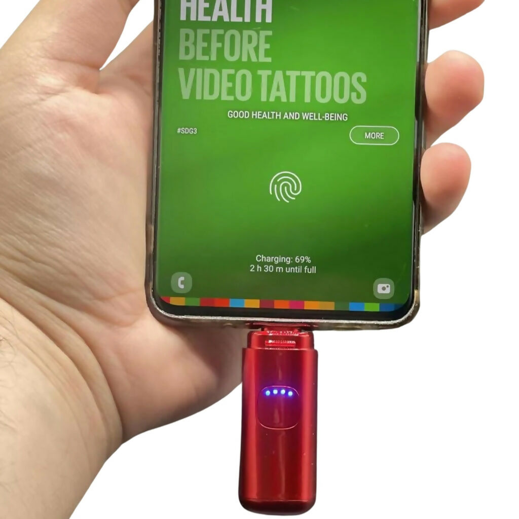 Mini Pocket Power Bank, 850mAh, Type-C Portable Charger, Travel & Daily Use