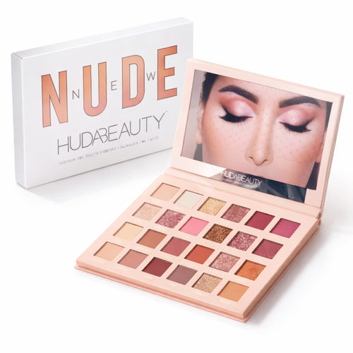 HUDA Beauty Nude Eyeshadow Palette Matte Shimmer Glitter 18 Shades
