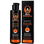 Desi Khazanay Regrowth Hair Oil | Herbal Hair Growth Oil with 25+ Herbs, Cold-Pressed Oils & Essential Oils | Scalp Nourishment & Hair Care | For Men & Women