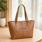 TBM The Bag Master Tote Bags Stylish Durable And Spacious Design For Everyday Carry And Convenience - Black | Blue | Brown | Dark Brown | Maroon