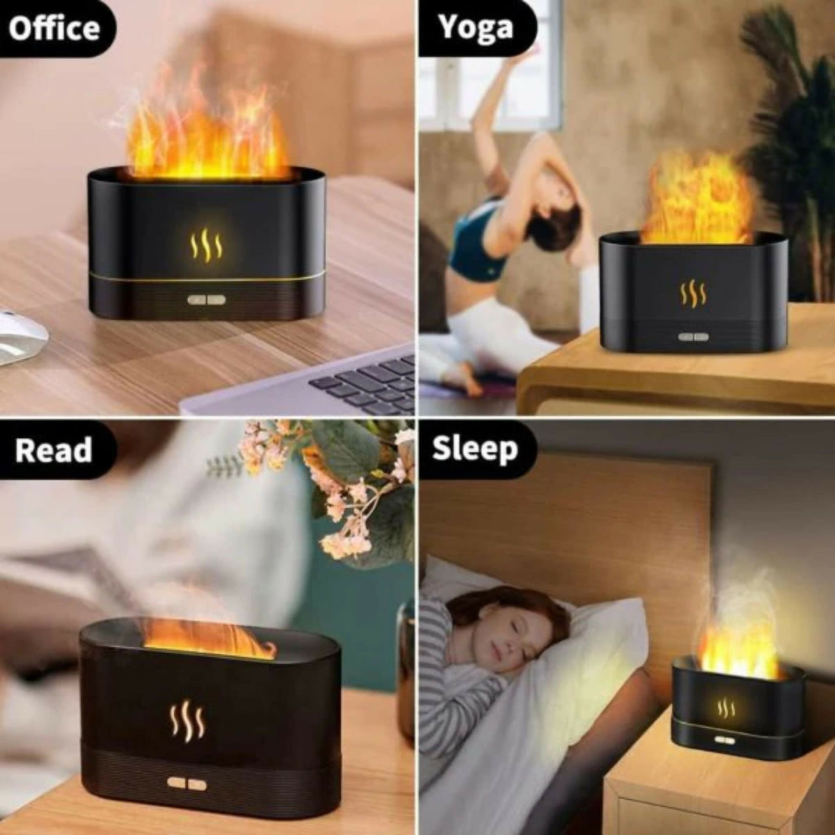 Office Fire Diffuser Flame Air Diffuser & Humidifier for Home, Office & Yoga | Action.pk ...