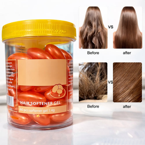 Hair Care Capsules, Easy Use Hair Treatment Capsule Set, 60 Pack