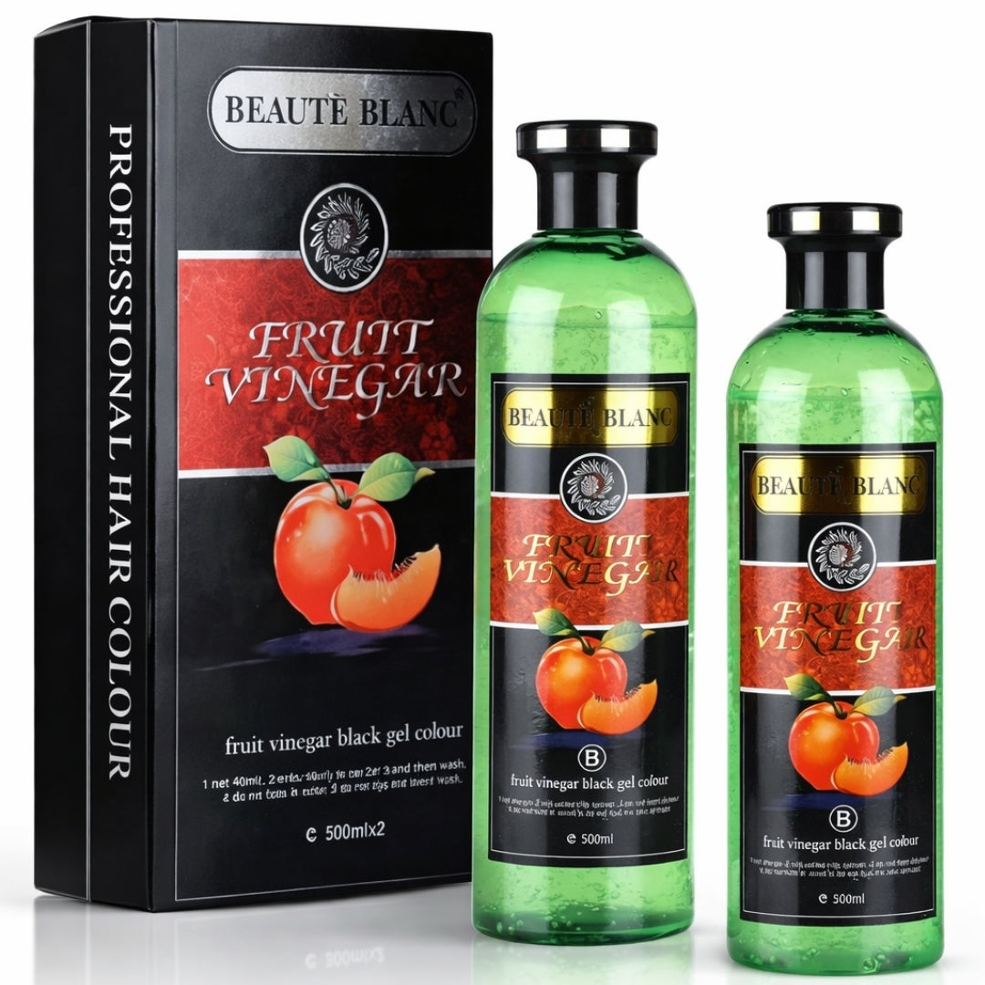 Hair Color Gel, Black Aravli Beaute Blanc Fruit Vinegar Formula - 500ml